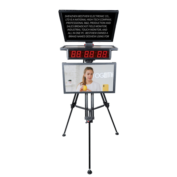 【Desview】DT22-MS 22" Broadcast Teleprompter with Metal Monitor