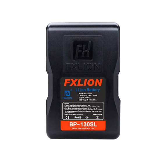 【Fxlion】BP-130SL Cool Blue V-Mount Battery with LCD Screen