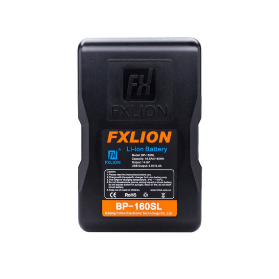 【Fxlion】BP-160SL Cool Blue V-Mount Battery with LCD Screen
