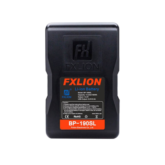 【Fxlion】BP-190SL Cool Blue V-Mount Battery with LCD Screen