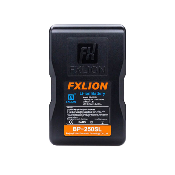【Fxlion】BP-250SL Cool Blue V-Mount Battery with LCD Screen