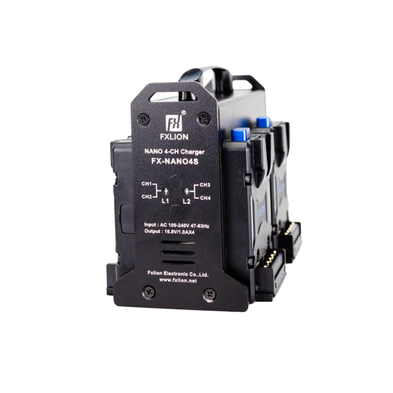 【Fxlion】FX-NANO4S NANO 4-Channel V-Mount Charger