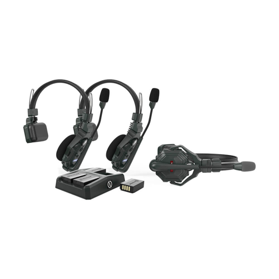 【Hollyland】Solidcom C1 Full-Duplex Wireless Intercom System with 3 Headsets