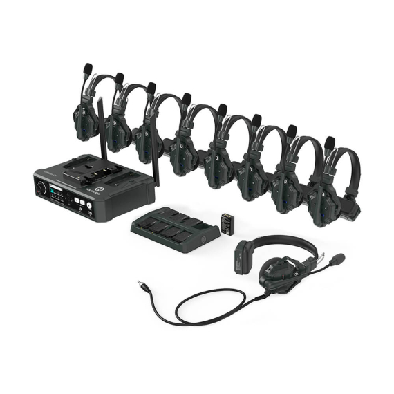 【Hollyland】Solidcom C1 Full-Duplex Wireless Intercom System with 9 Headsets & Hub