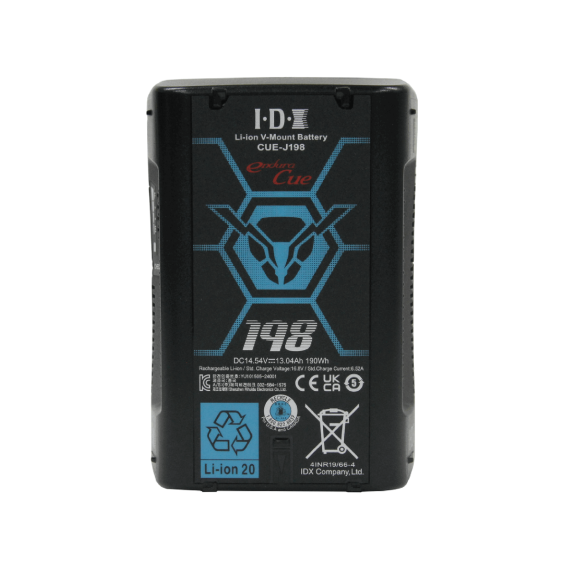 【IDX】190Wh Li-Ion V-Mount Battery with D-Tap
