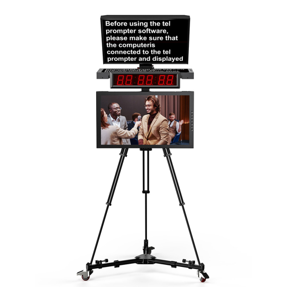 【Desview】DT24-MS 24" Broadcast Teleprompter with Metal Monitor