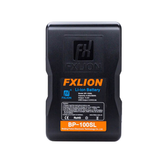 【Fxlion】BP-100SL Cool Blue V-Mount Battery with LCD Screen