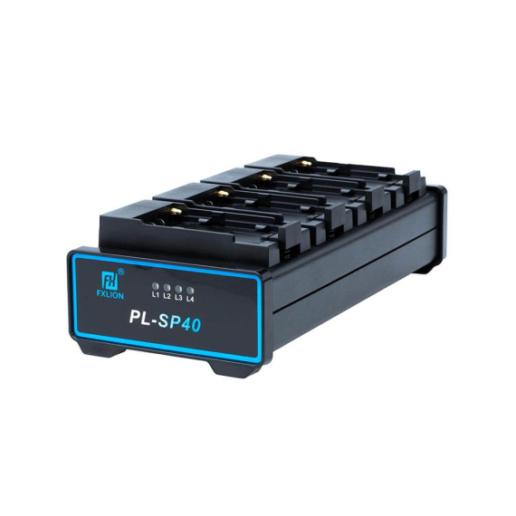 【Fxlion】PL-SP40 4-Channel Battery Charger for Sony NP-F & Panasonic D54