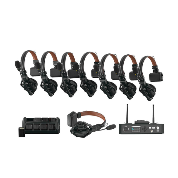 【Hollyland】Solidcom C1 Pro Full-Duplex ENC Wireless Intercom System with 9 Headsets & Hub