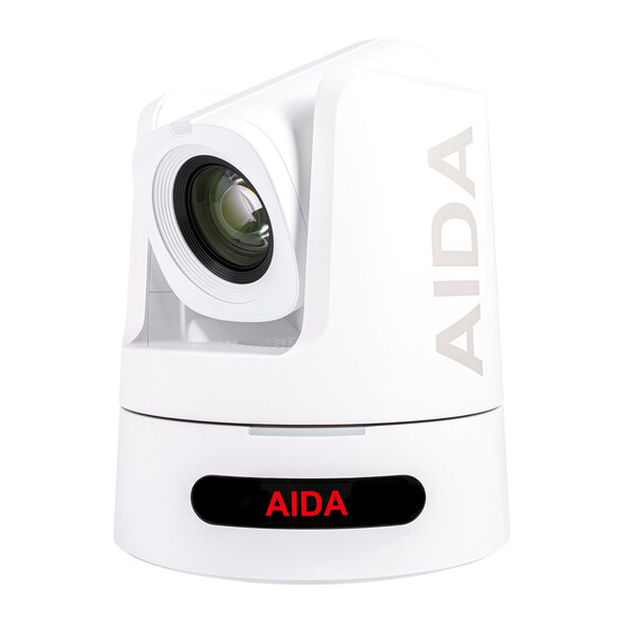 【AIDA Imaging】PTZ4K12G-FNDI-X30W UHD Full NDI/HX3/12G-SDI/HDMI/SRT/IP Auto-tracking PTZ Camera with 30x Optical Zoom (White)