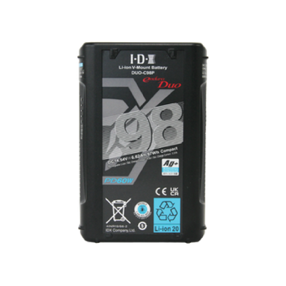【IDX】97Wh High-Load Li-Ion V-Mount Battery with 2 D-Tap and USB-PD