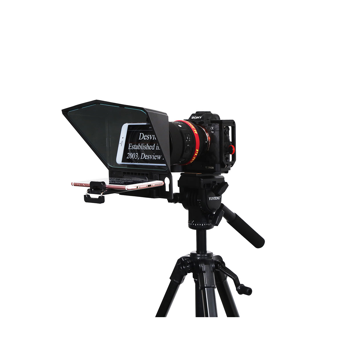 【Desview】T2 Smartphone/tablet Portable Teleprompter