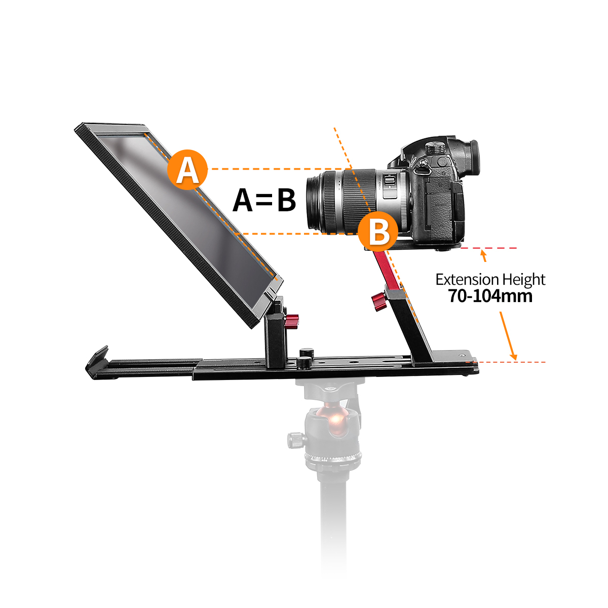 【Desview】T12S Smartphone/tablet Portable Teleprompter