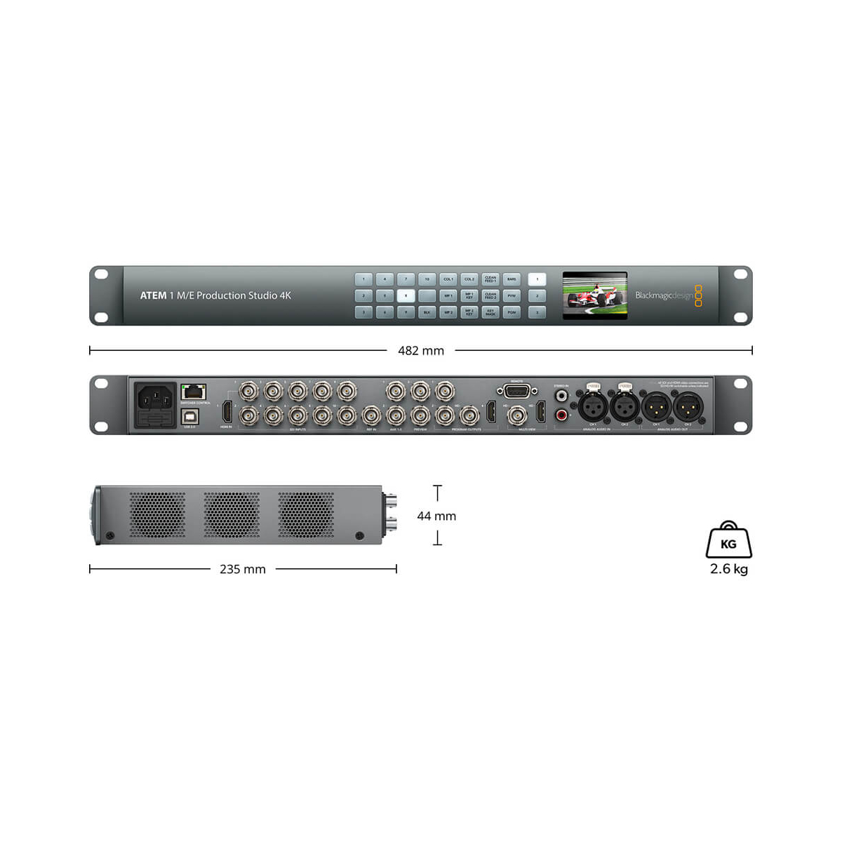 【Blackmagic Design】ATEM 1 M/E Production Studio 4K