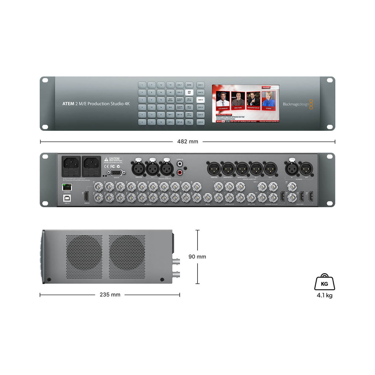 【Blackmagic Design】ATEM 2 M/E Production Studio 4K