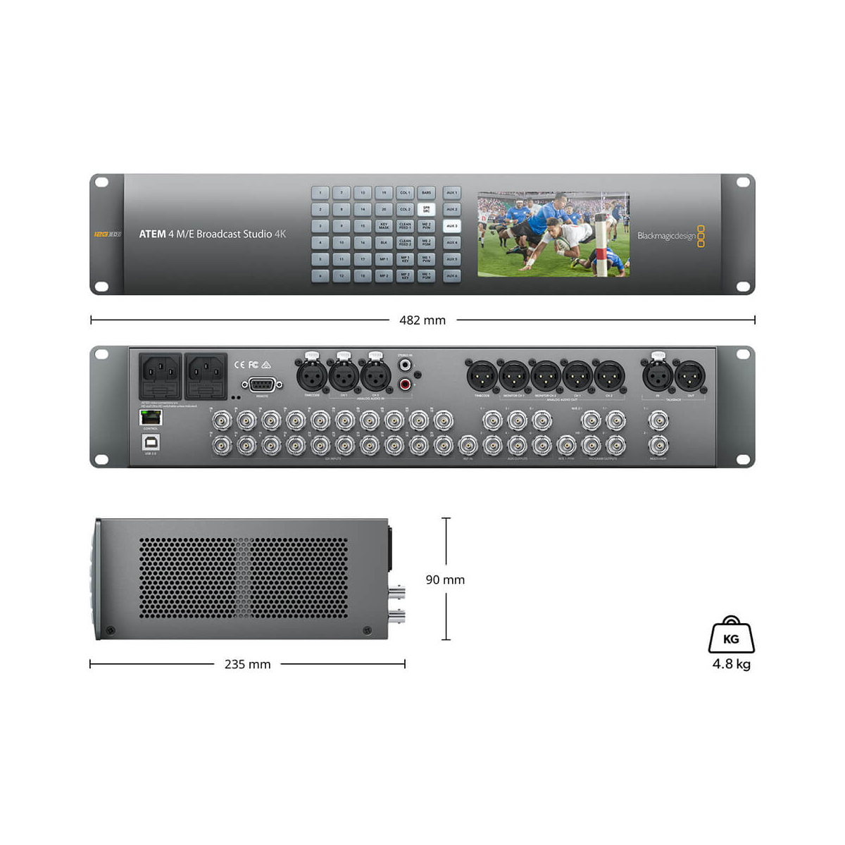 【Blackmagic Design】ATEM 4 M/E Broadcast Studio 4K