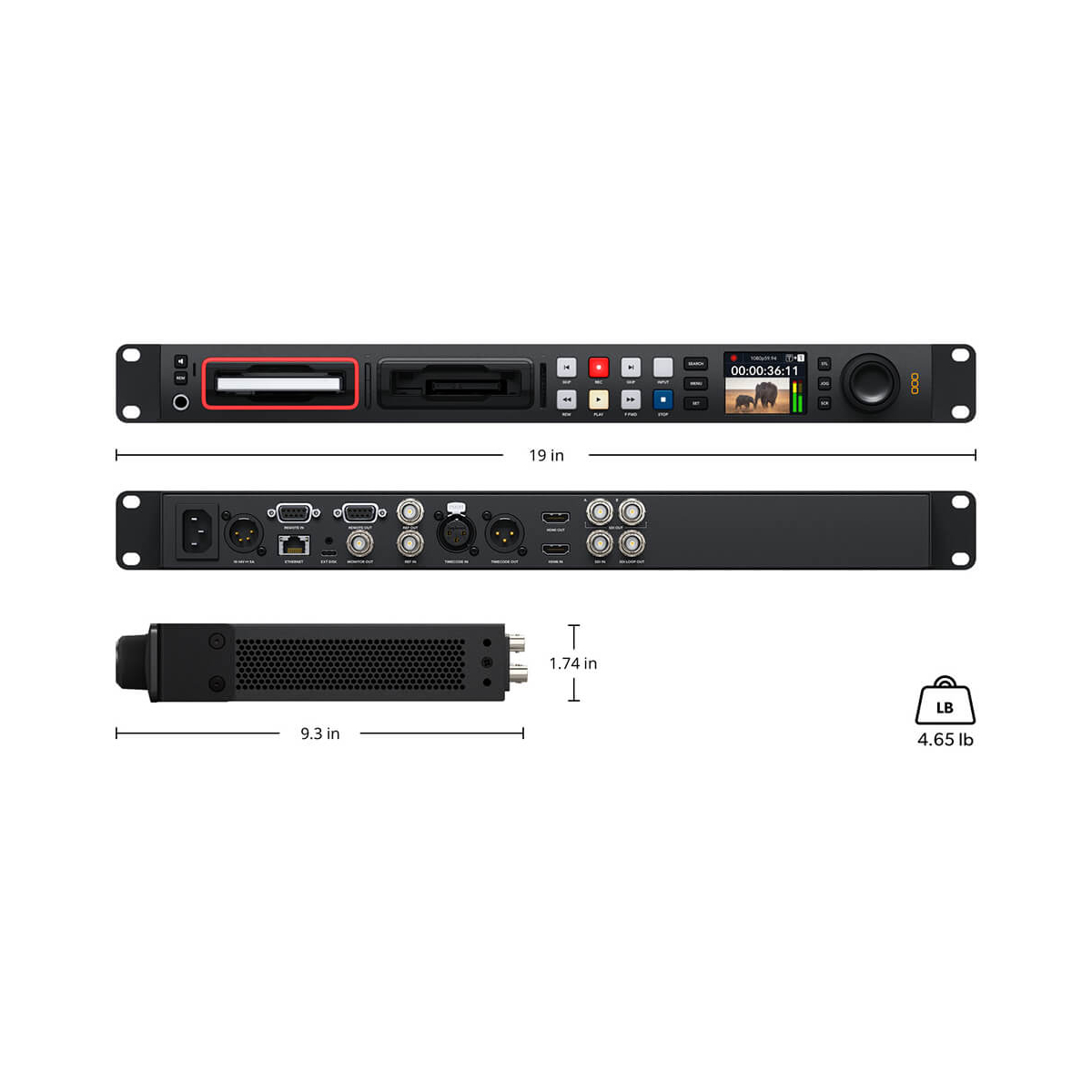 【Blackmagic Design】HyperDeck Studio HD Pro