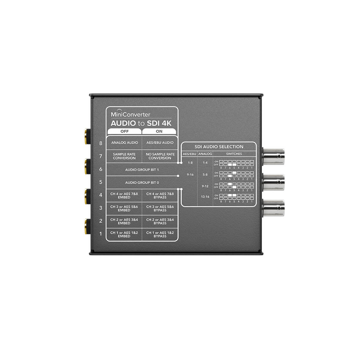 【Blackmagic Design】Mini Converter - Audio to SDI 4K
