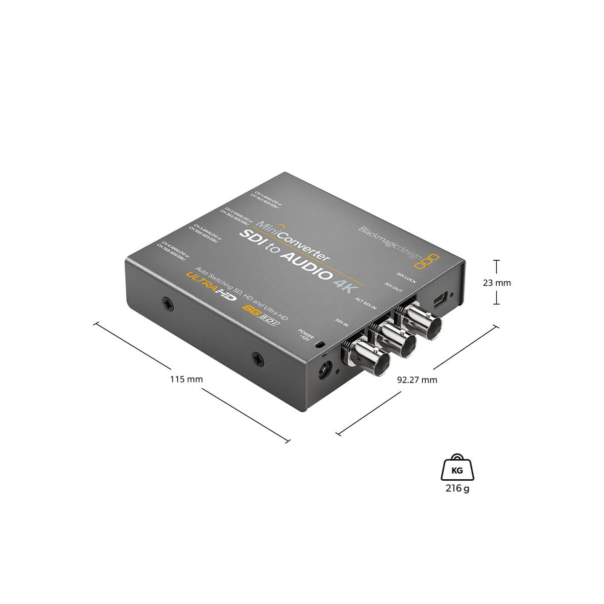 【Blackmagic Design】Mini Converter - SDI to Audio 4K