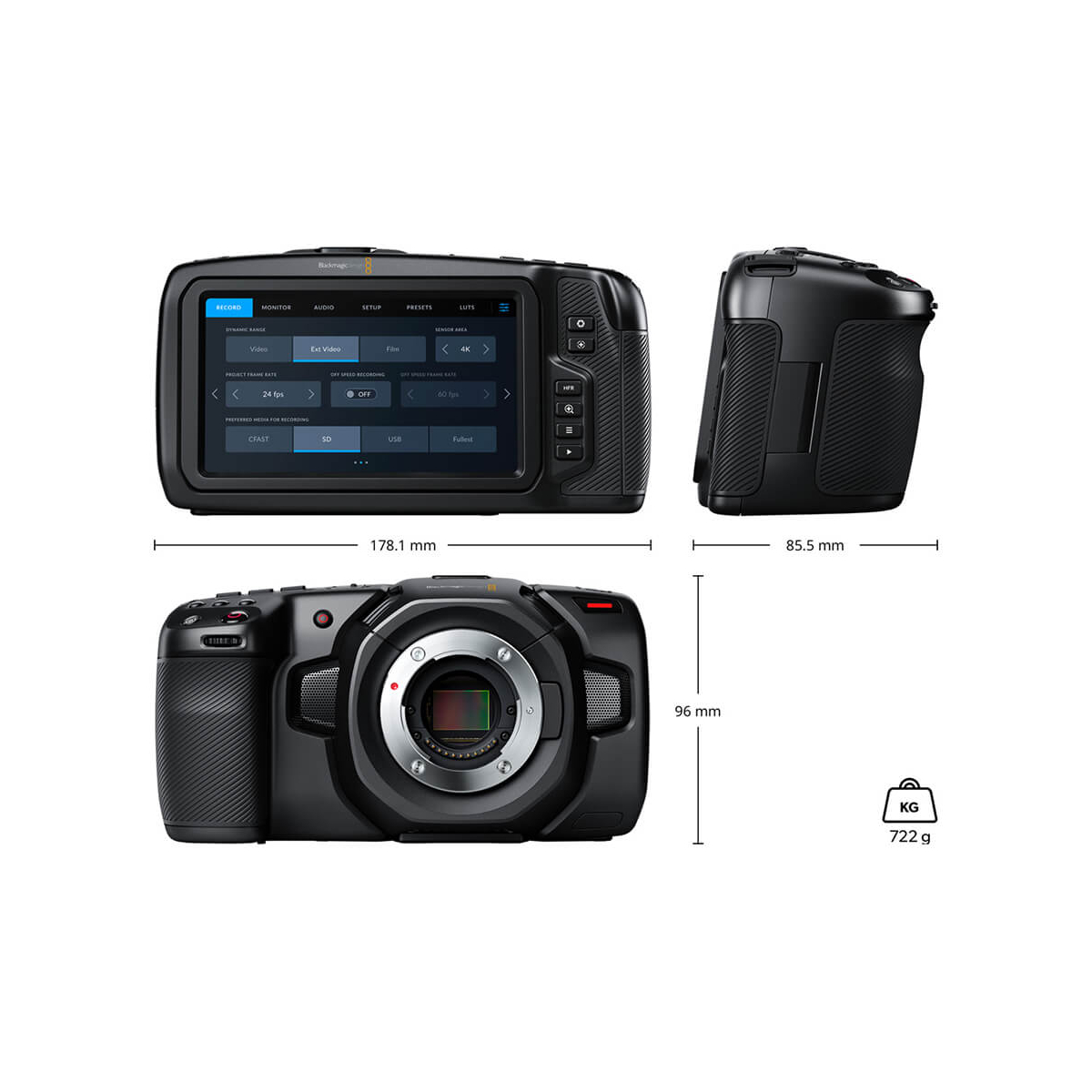 【Blackmagic Design】Pocket Cinema Camera 4K