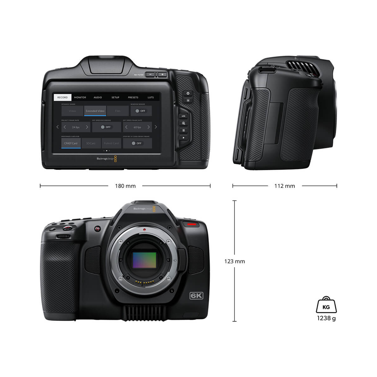 【Blackmagic Design】Pocket Cinema Camera 6K Pro