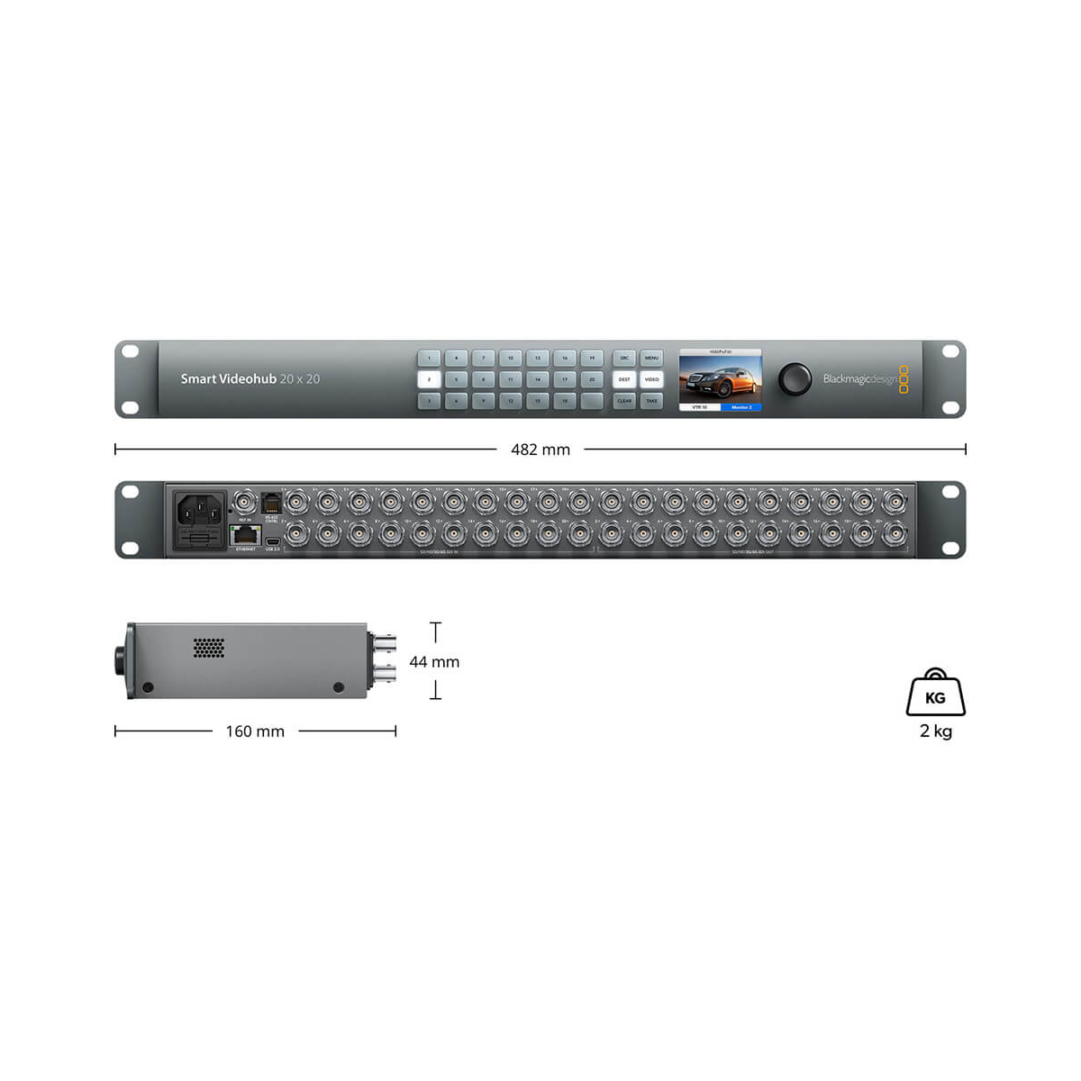 【Blackmagic Design】Smart Videohub 20x20