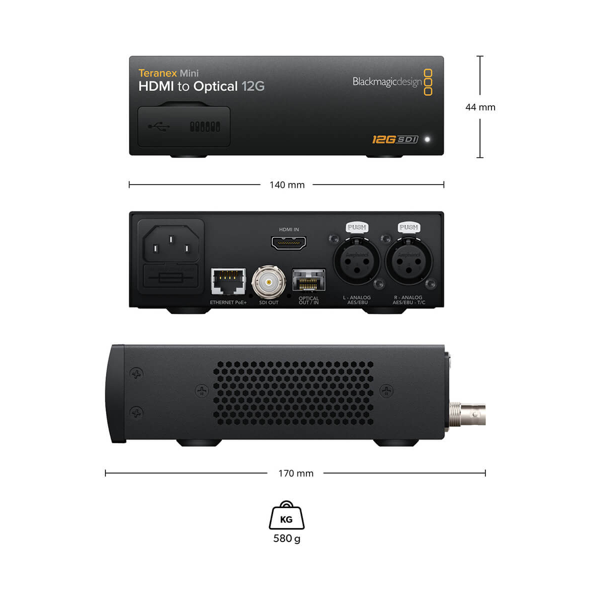 【Blackmagic Design】Teranex Mini - HDMI to Optical 12G