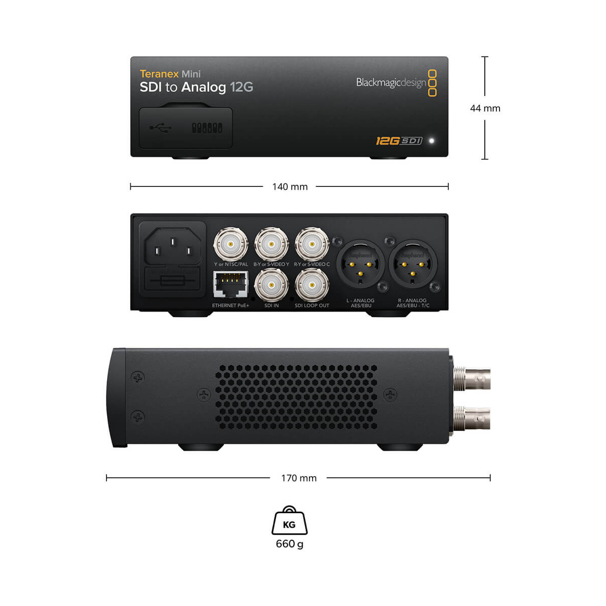 【Blackmagic Design】Teranex Mini - SDI to Analog 12G