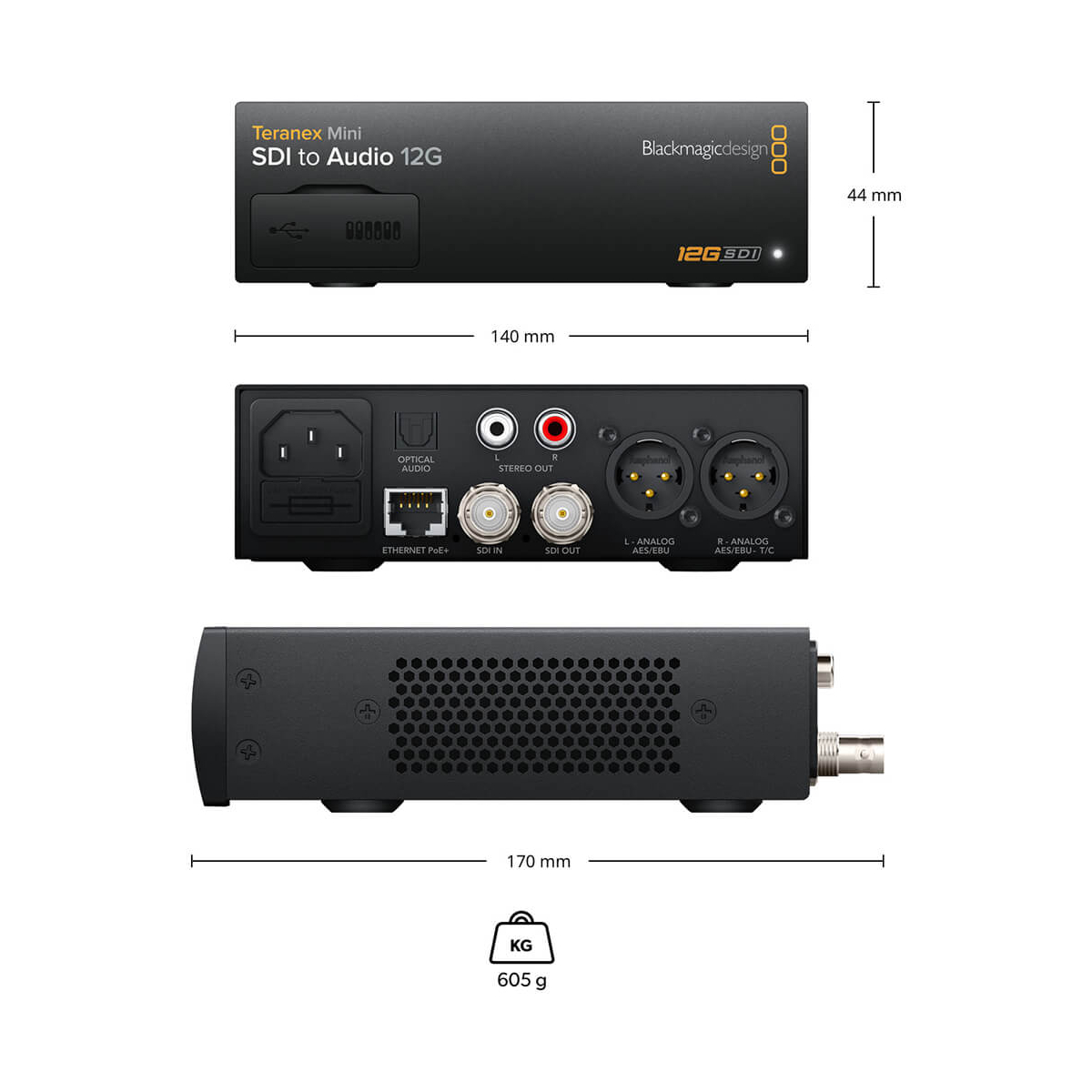 【Blackmagic Design】Teranex Mini - SDI to Audio 12G