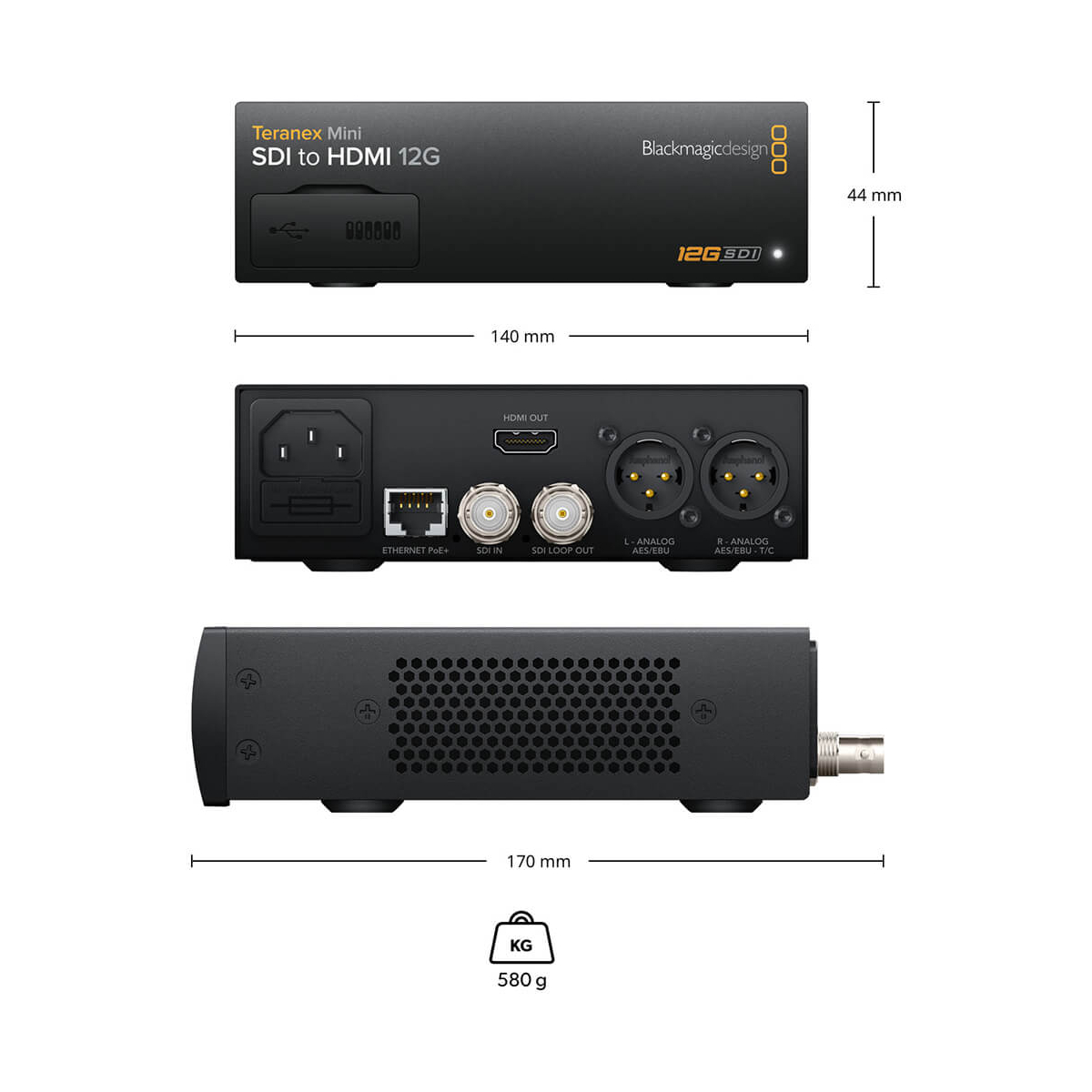 【Blackmagic Design】Teranex Mini - SDI to HDMI 12G