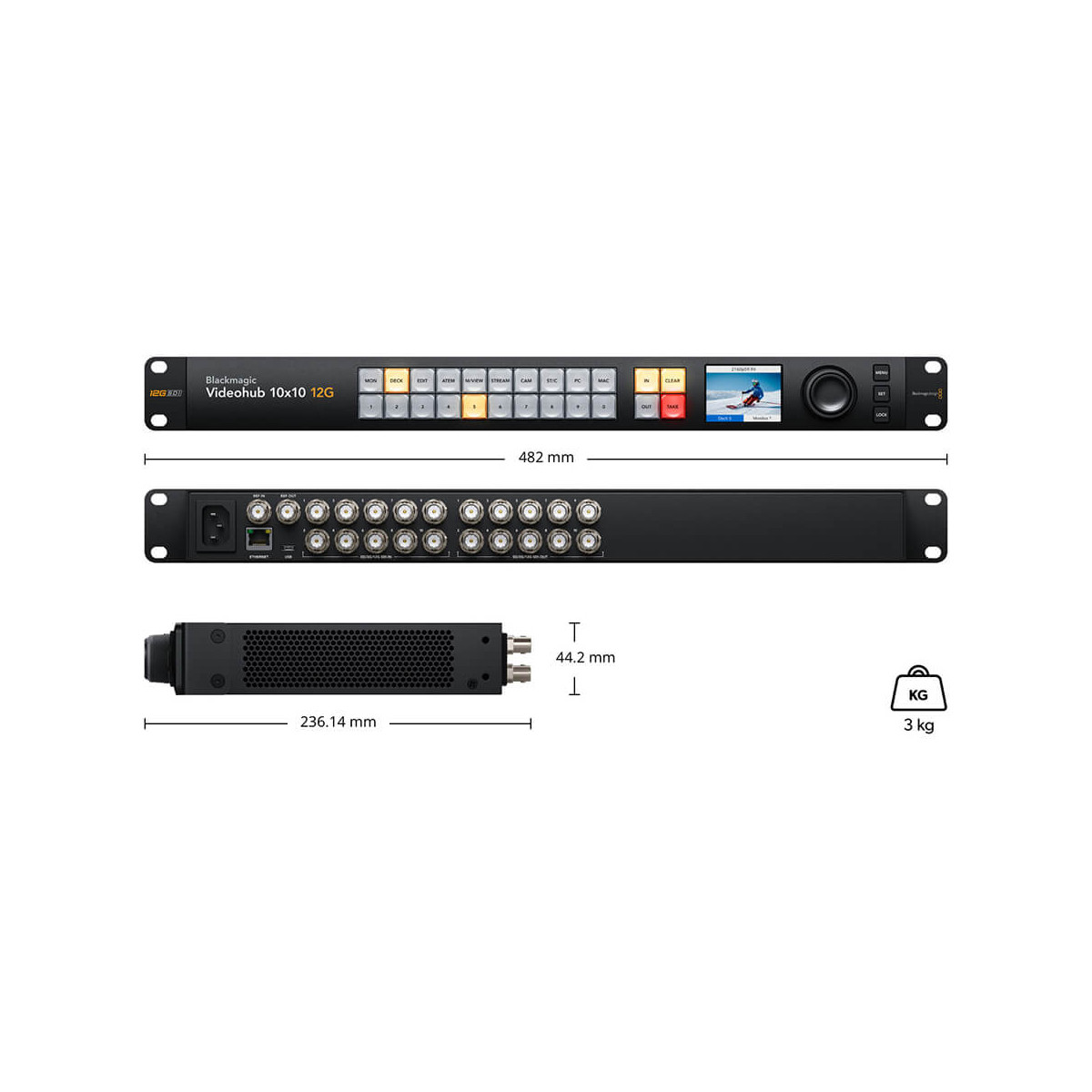 【Blackmagic Design】Videohub 10x10 12G