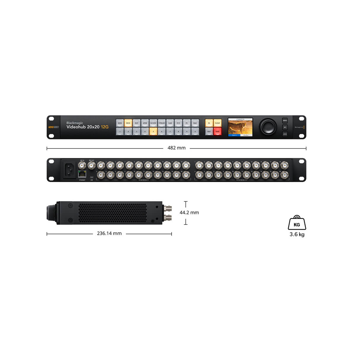 【Blackmagic Design】Videohub 20x20 12G