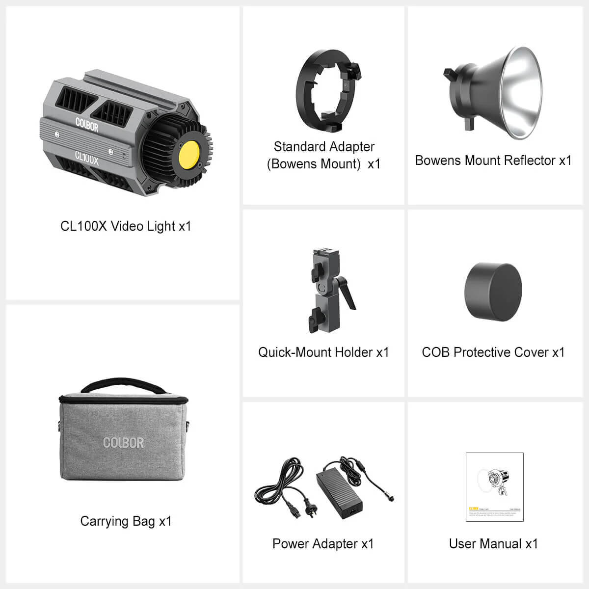 【Colbor】CL100X Bi-Color LED Video Monolight