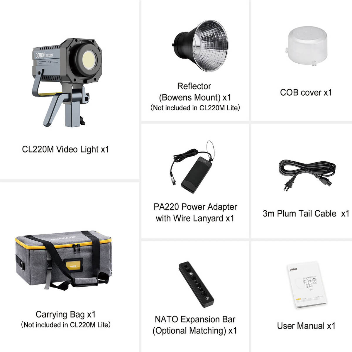 【Colbor】CL220M 220W Daylight COB LED Video Light