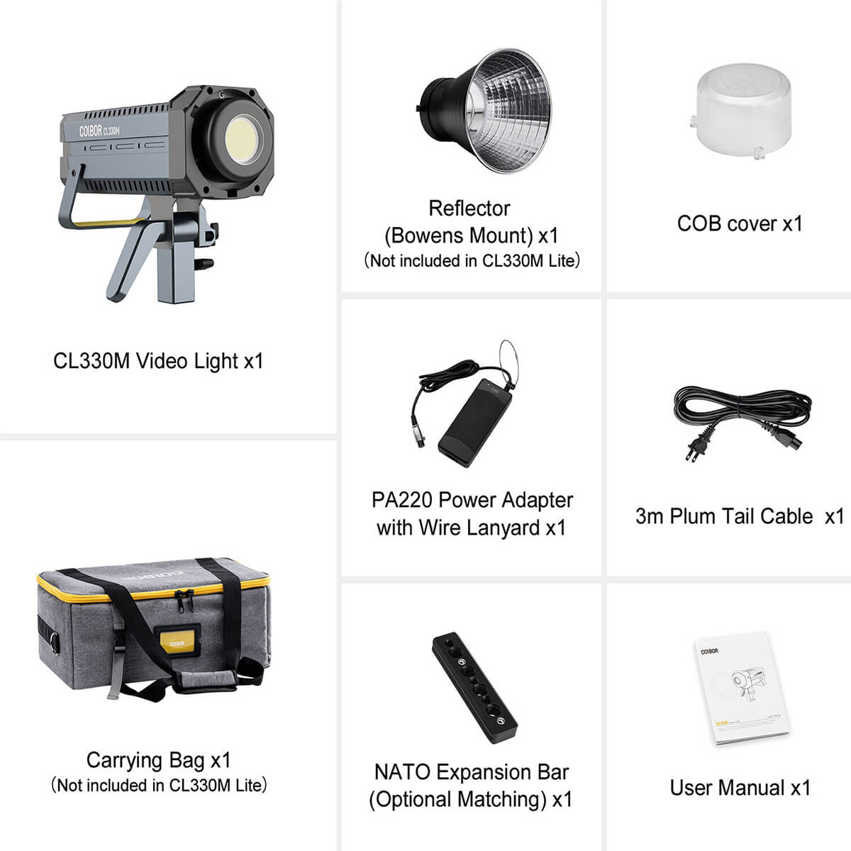 【Colbor】CL330M 330W Daylight COB LED Video Light