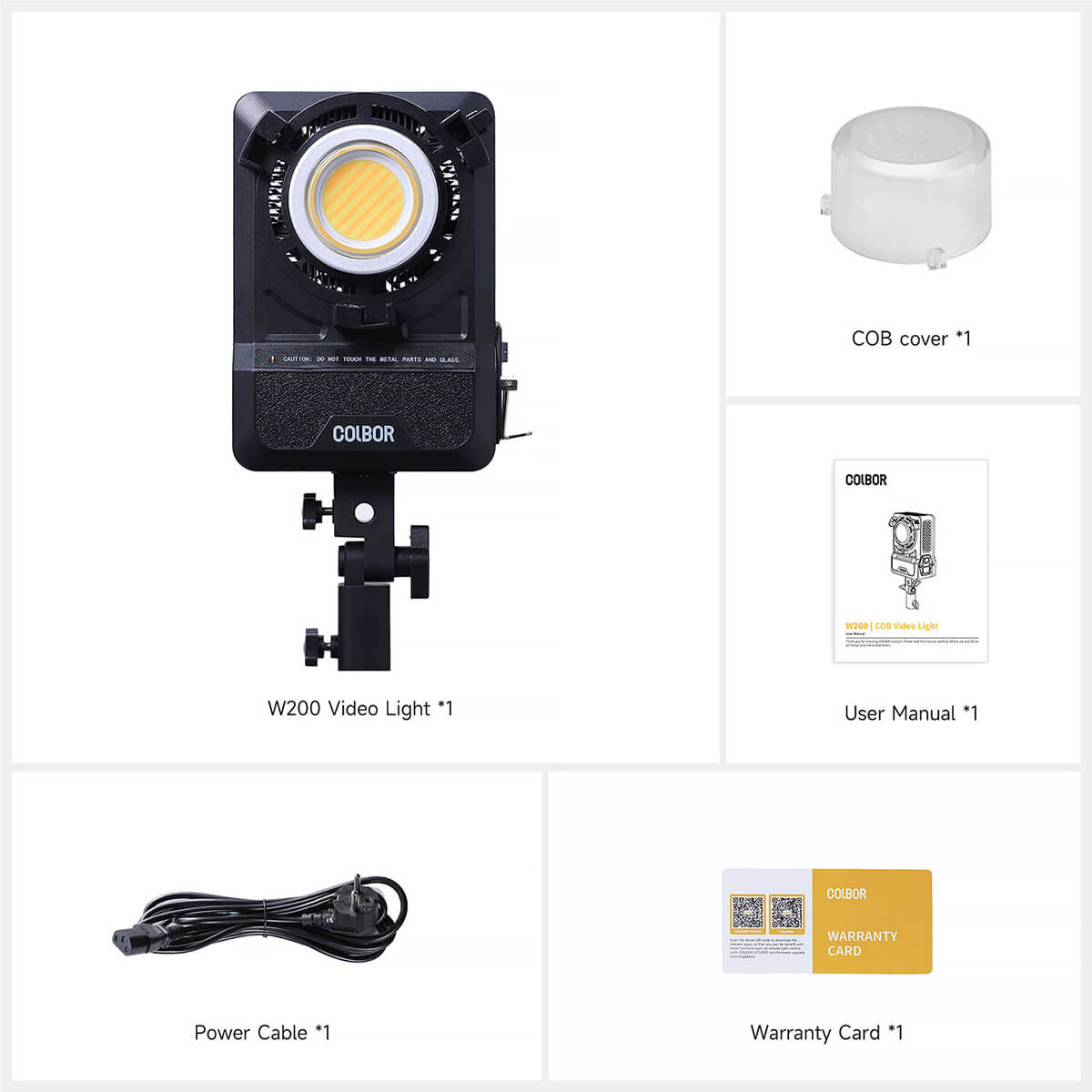 【Colbor】W200 200W Portable Plug-in Light