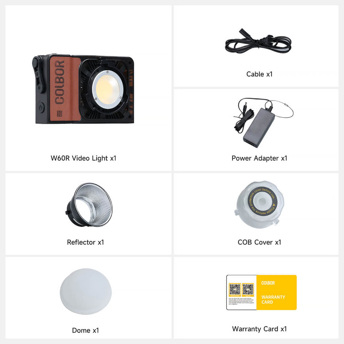 【Colbor】W60R 60W Portable RGB LED Lights