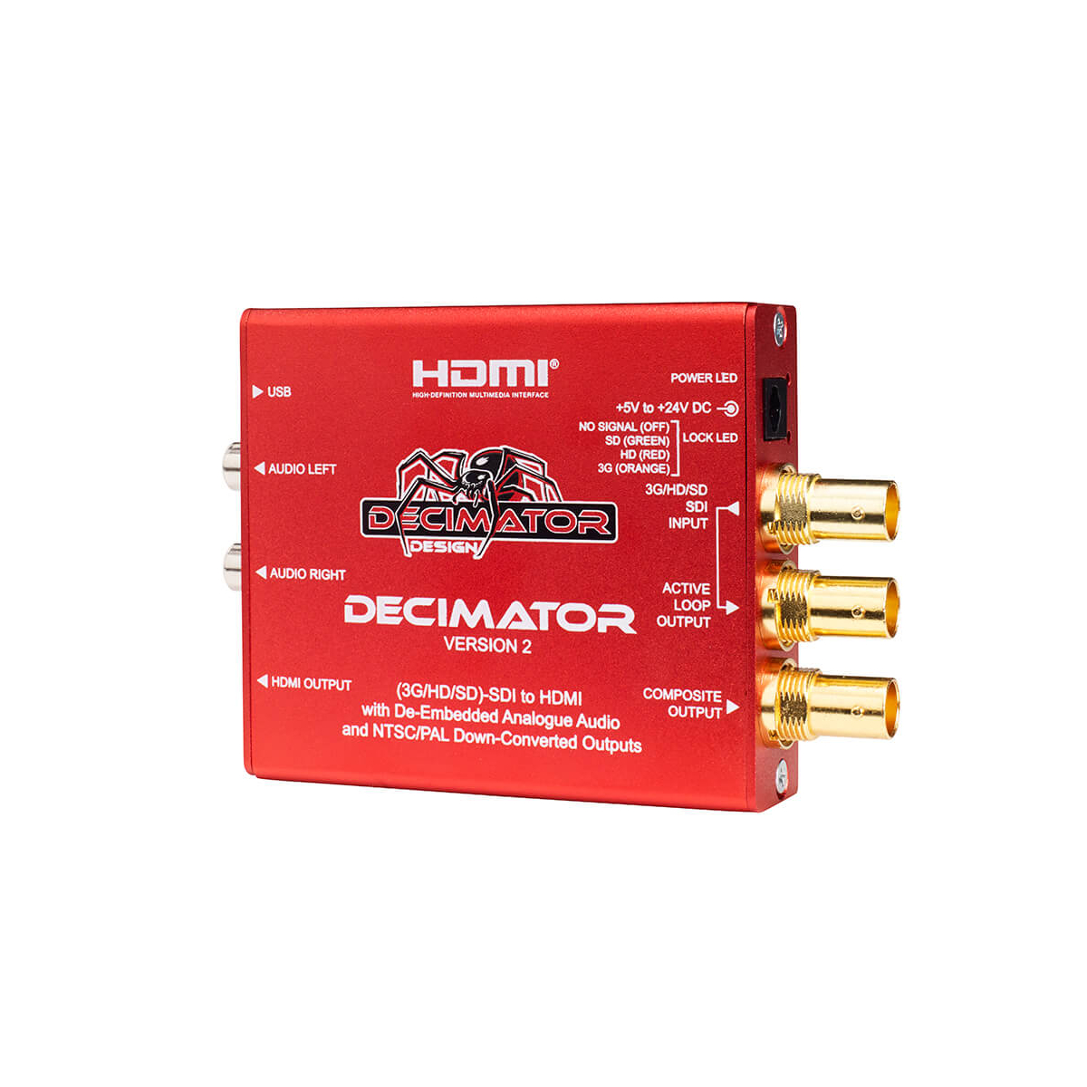 【Decimator Design】DECIMATOR 2 SDI to HDMI with NTSC/PAL DownScaler Converter