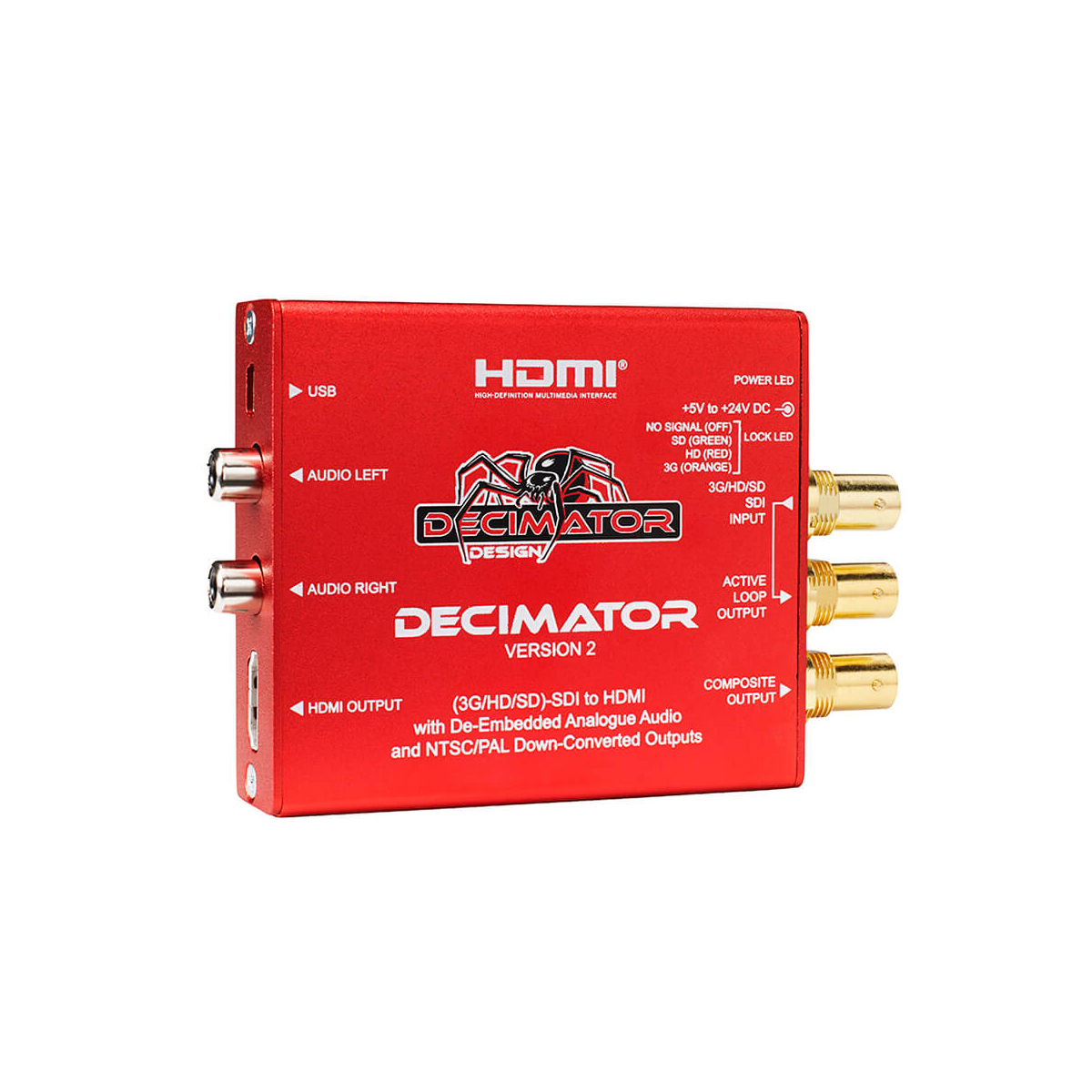 【Decimator Design】DECIMATOR 2 SDI to HDMI with NTSC/PAL DownScaler Converter