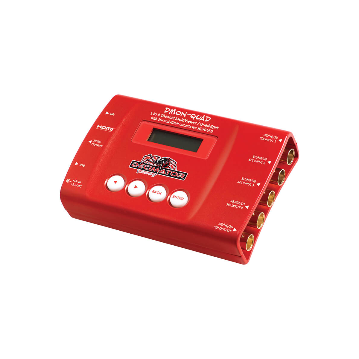 【Decimator Design】DMON-QUAD 4-Channel SDI MultiViewer