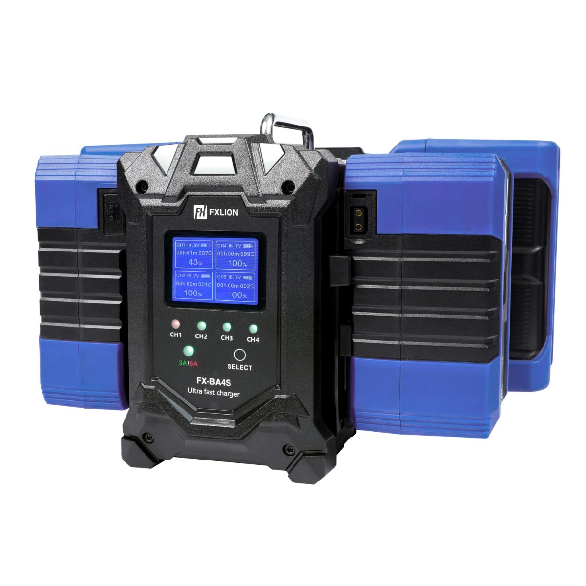 【Fxlion】4-Channel Dual Current Fast Charger ¡V 16.8V