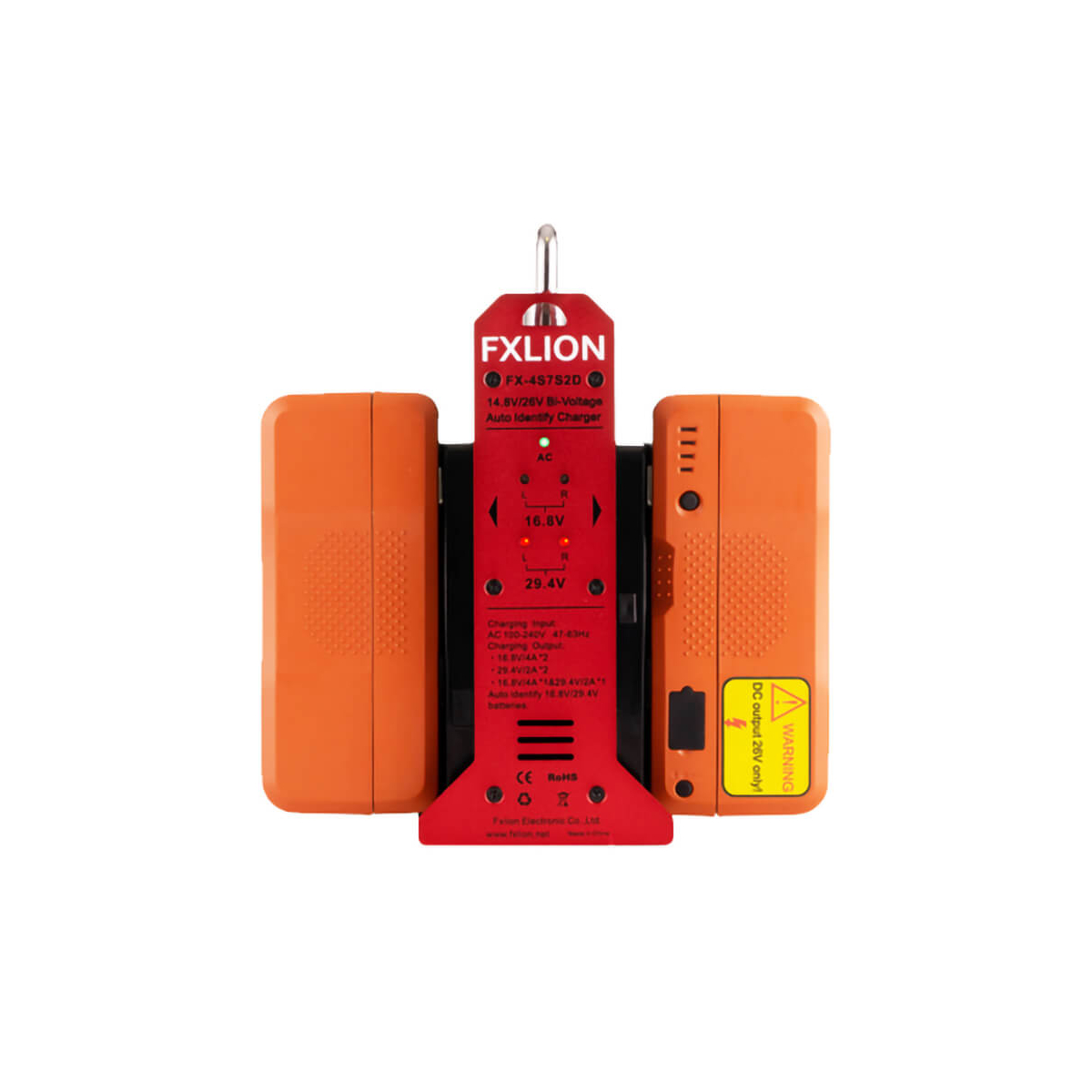 【Fxlion】FX-4S7S2D Dual-Channel Automatic Voltage V-Mount Charger 