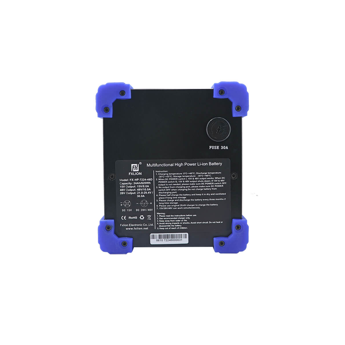 【Fxlion】FX-DY-7220-48D-PLUS 15V/28V/48V 1232Wh Mega Battery
