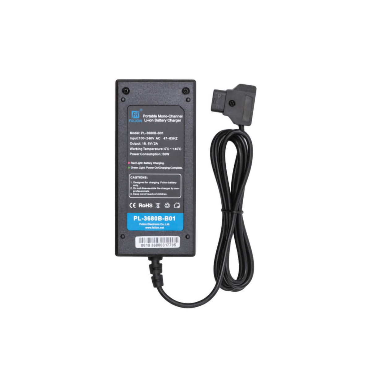 【Fxlion】PL-3680B-B01 Single D-Tap Charger