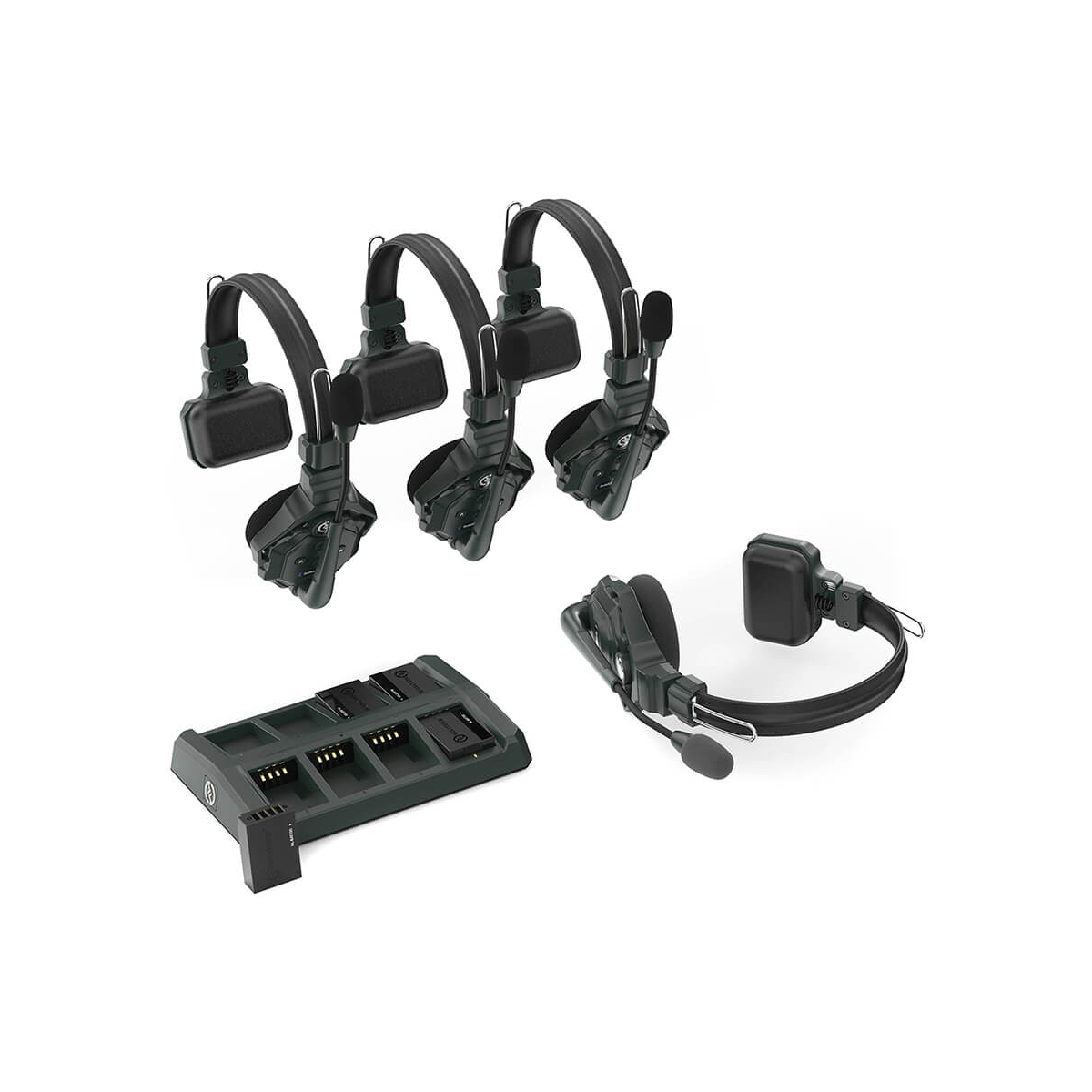 【Hollyland】Solidcom C1 Full-Duplex Wireless Intercom System with 4 Headsets