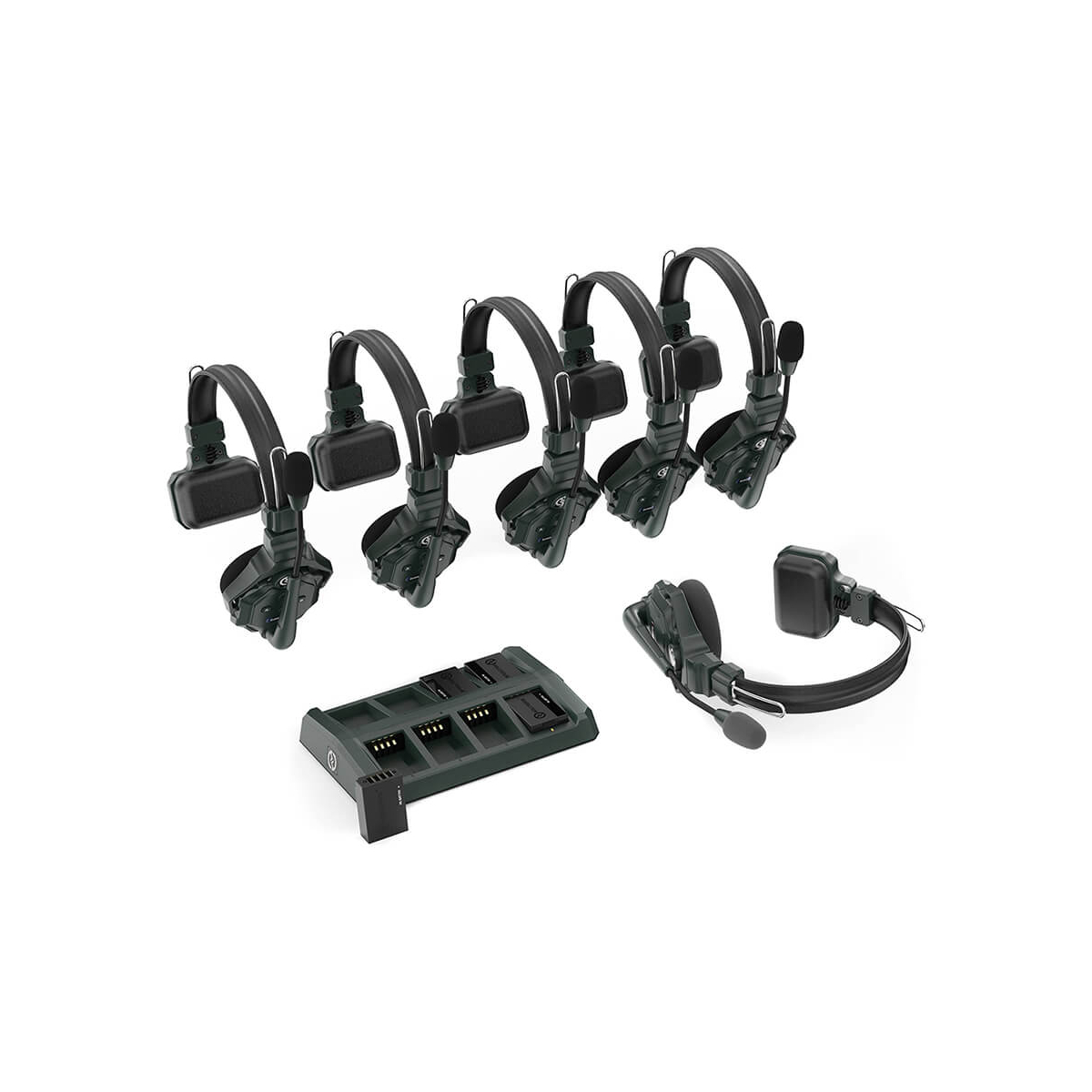 【Hollyland】Solidcom C1 Full-Duplex Wireless Intercom System with 6 Headsets
