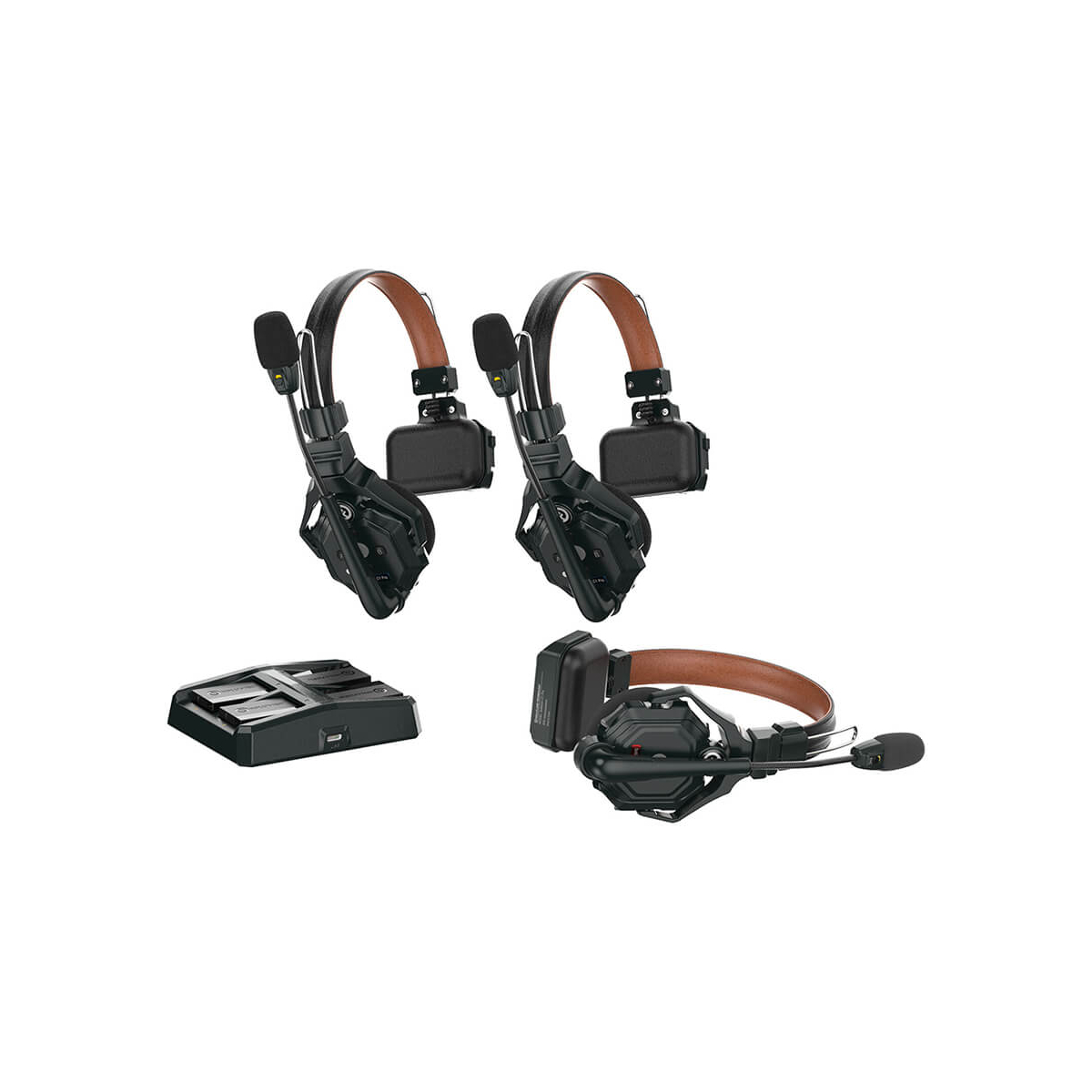 【Hollyland】Solidcom C1 Pro Full-Duplex ENC Wireless Intercom System with 3 Headsets