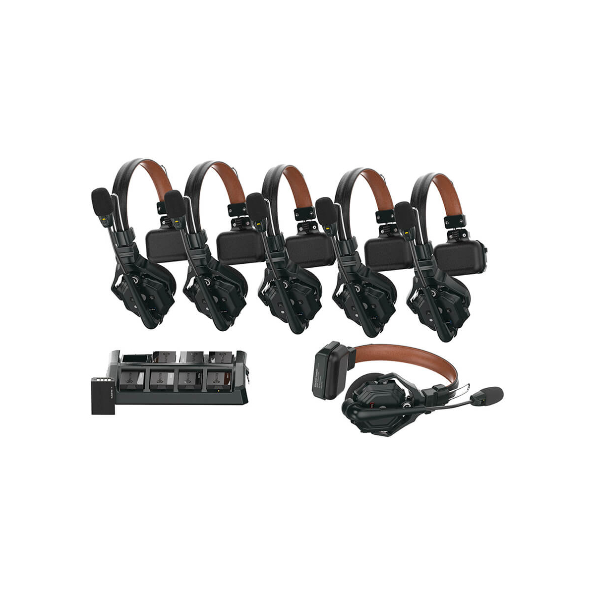 【Hollyland】Solidcom C1 Pro Full-Duplex ENC Wireless Intercom System with 6 Headsets
