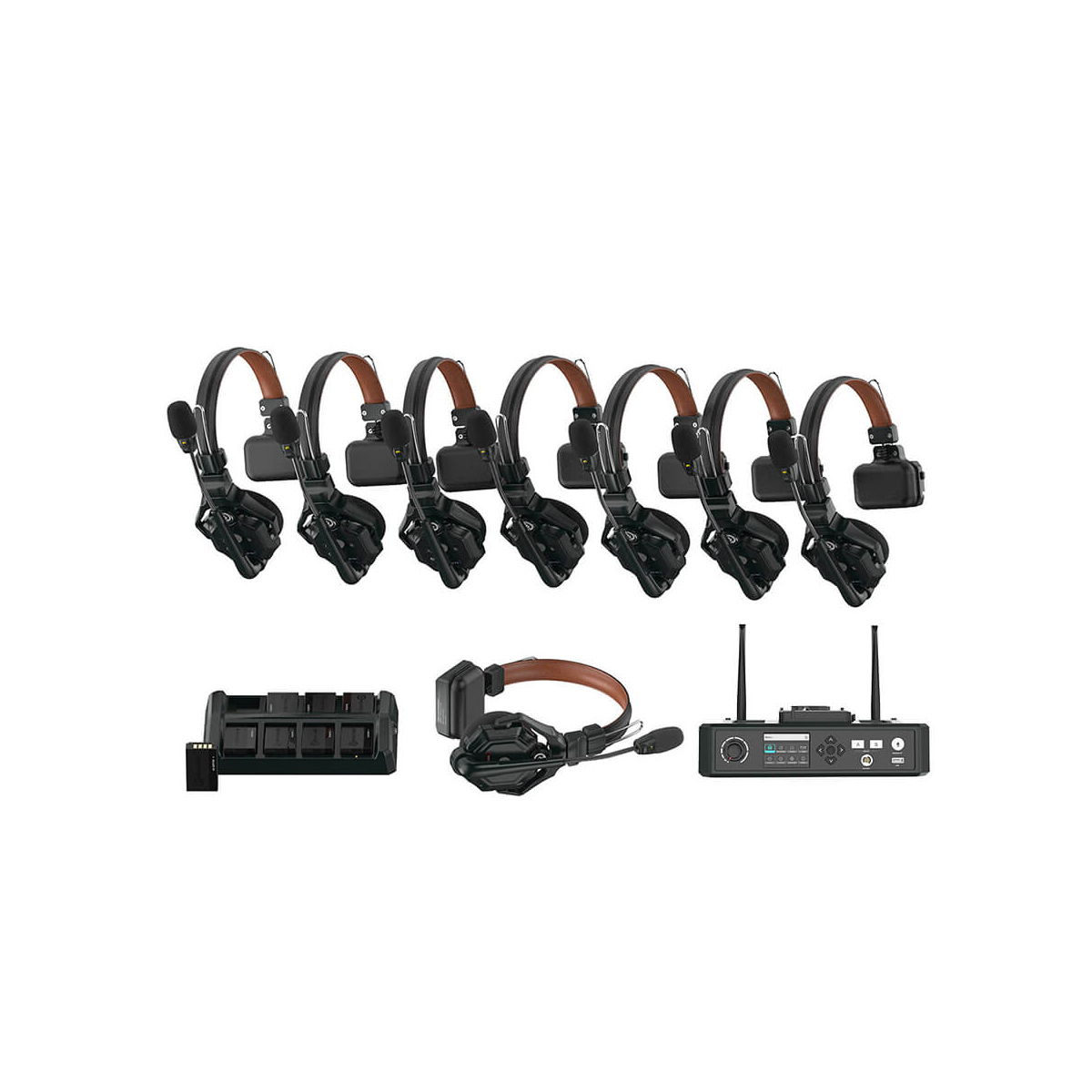 【Hollyland】Solidcom C1 Pro Full-Duplex ENC Wireless Intercom System with 9 Headsets & Hub
