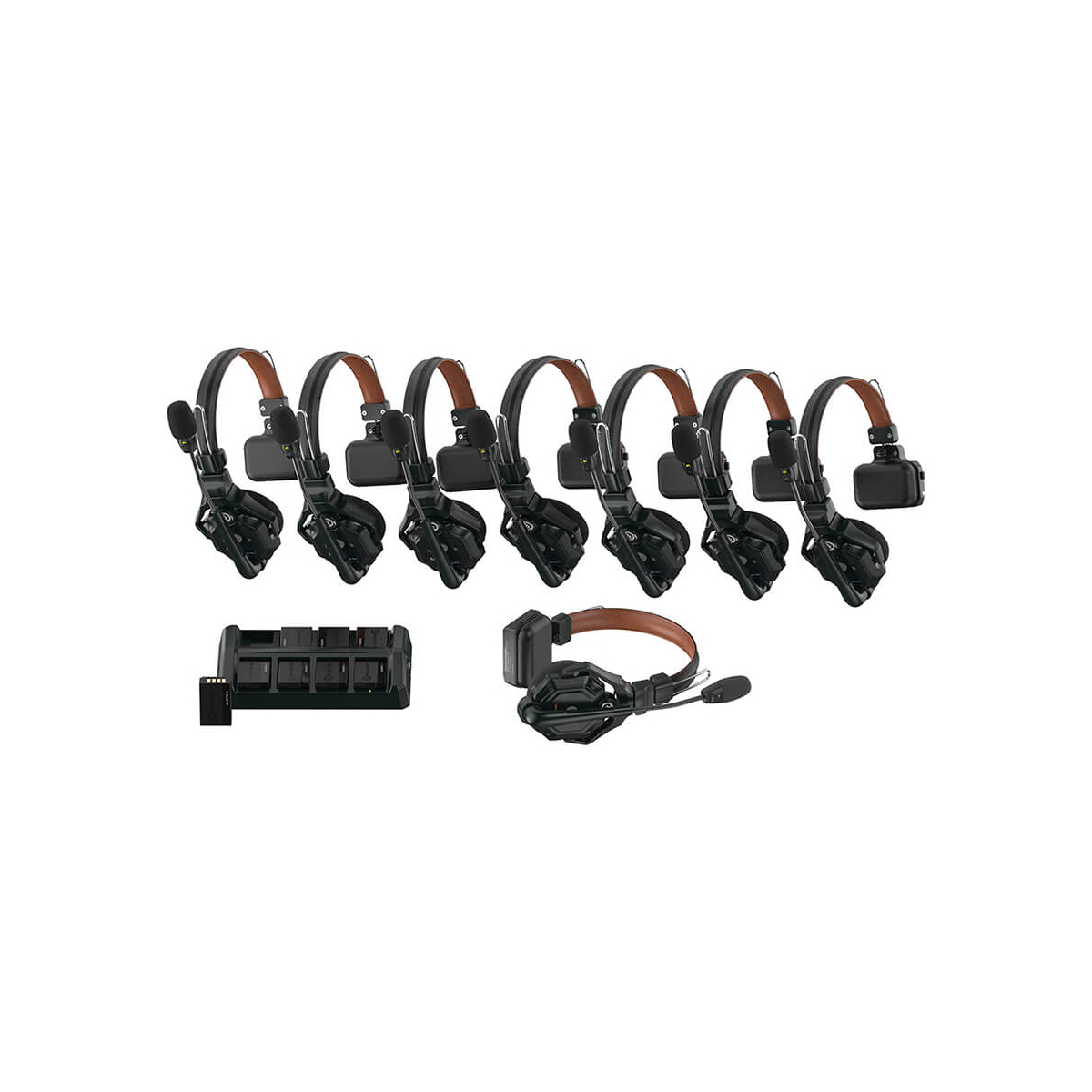 【Hollyland】Solidcom C1 Pro Full-Duplex ENC Wireless Intercom System with 8 Headsets